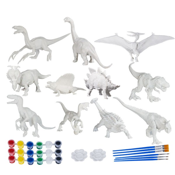 Painting Kit Factory - 3D Dinosaur PVC Animal Figures