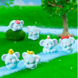 Elephant Crafts Factory - 1/12 Doll House Animal Figures