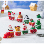 Christmas Crafts Factory - 3D Santa Snowman Miniature