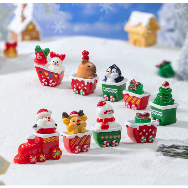 Christmas Crafts Factory - 3D Santa Snowman Miniature