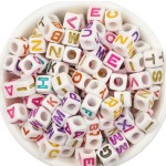Letter Beads Factory - Solid Alphabet Big Hole Silicone Beads