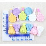Sport Charms Factory - Badminton Ball Keychain Accessories