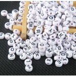 Resin Beads Manufacturer - Mixture Enamel Alphabet Beads