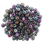 Smile Face Beads Factory - 10mm Acrylic Crackle Spacer Beads