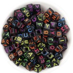Letter Beads Factory - Solid Alphabet Big Hole Silicone Beads