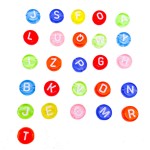 Letter Beads Factory - Transparent English Alphabet Beads