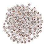 Acrylic Beads Manufacturer - 100pcs Flat Round Cube Beads