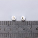 Plastic Beads Factory - 4x7mm A-Z Alphabet Jewelry Beads