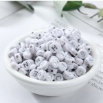 Plastic Beads Factory - 4x7mm A-Z Alphabet Jewelry Beads