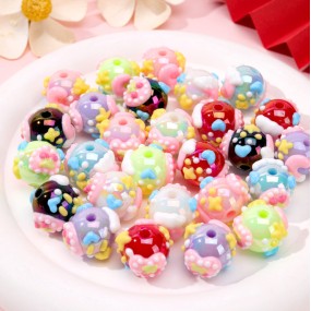 Hand-painted Beads Manufacturer - Acrylic Loose Beads for Jewelry