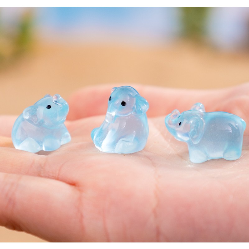 Glow Charms Manufacturer - Elephant Resin Dollhouse Figures