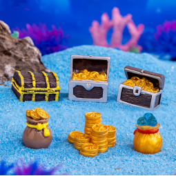 Pirate Ornaments Factory - Treasure Gold Coin Aquarium Decor