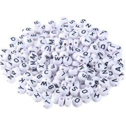 Resin Beads Manufacturer - Mixture Enamel Alphabet Beads