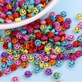 Smile Face Beads Manufacturer - 4x7mm Emotion Hole Beads