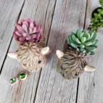Highland Cow Planter Manufacturer - Yak Succulent Pot Decor