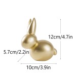 Easter Statue Factory - Golden Rabbit Animal Figurine Gift