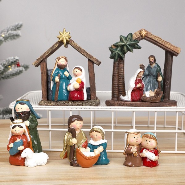 Catholic Nativity Factory - Mini Holy Family Christmas Set