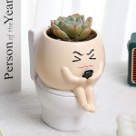 Toilet Planter Factory - Cute Face Succulent Pot Novelty