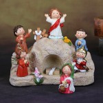 Farmhouse Nativity Factory - Polyresin Holy Family Decor