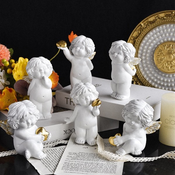 Angel Statue Factory - White Resin Knick-knacks Kids Gift