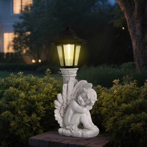 Solar Light Factory - Polyresin Angel Garden Ornament