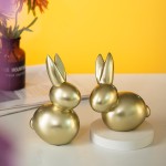 Easter Statue Factory - Golden Rabbit Animal Figurine Gift