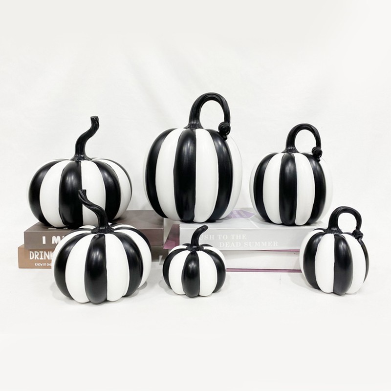 Pumpkin Statue Manufacturer - Checker Art Halloween Decor