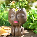 Face Planter Factory - Human Girl Flower Pot with Drainage