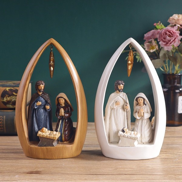 Holy Family Statue Factory - Cartoon Nativity Set Gift