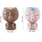 Face Planter Factory - Human Girl Flower Pot with Drainage