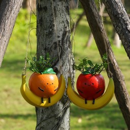 Hanging Pot Factory - Cartoon Orange Succulent Planter