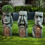 Moai Lamp Factory - Easter Island Solar Garden Light
