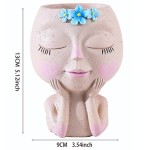 Face Planter Factory - Human Girl Flower Pot with Drainage