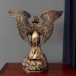 Angel Sculpture Manufacturer - Bronze Wing Archangel Resin Art