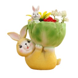 Rabbit Planter Factory - Resin Bunny Flower Pot Ornament