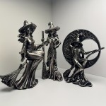 Witch Statue Factory - Broom Flying Witch Halloween Gift