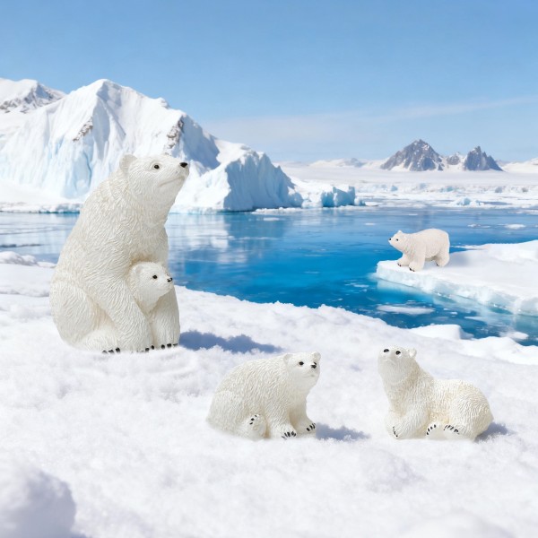 Polar Bear Factory - Cute Animal Miniature Landscape Decor