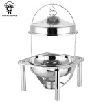 Chafing Dish Supplier - Arabic Style Gold Buffet Warmer with Hanging Lid