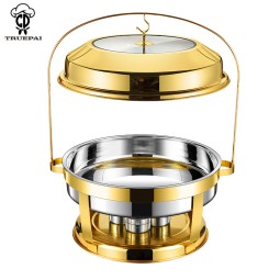 Chafing Dish Set Supplier - 20L Gold Hanging Commercial Buffet Equipment
