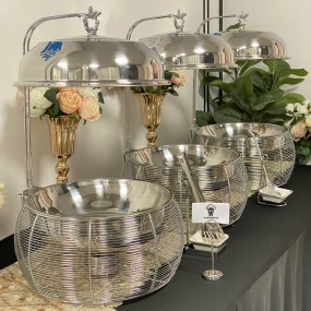 Chafing Dish Manufacturer - New Design 8L Gold Food Warmer for Banquet