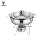 Food Warmer Manufacturer - 1-8L Soup Pot Buffet Warmer with Glass Lid