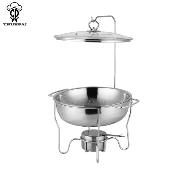 Chafing Dish Factory - Small Round Commercial Buffet Stove with Hanging Lid