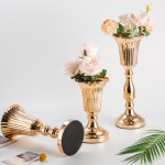 Candle Holder Factory - Gold Wedding Flower Stand and Vase Decor