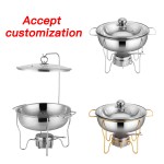 Chafing Dish Supplier - Stainless Steel Hanging Lid Food Warmer for Catering