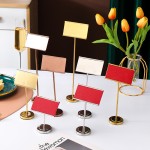 Name Tag Stand Factory - Stainless Steel Buffet Menu Card Holder