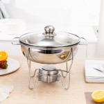 Food Warmer Manufacturer - 1-8L Soup Pot Buffet Warmer with Glass Lid