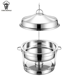 Buffet Stove Manufacturer - Big Capacity Round Hammered Chafing Dish Set