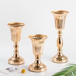Candle Holder Factory - Gold Wedding Flower Stand and Vase Decor