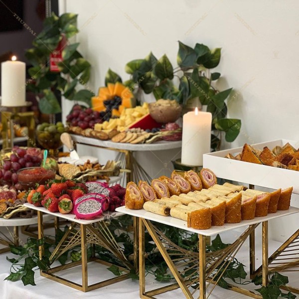 Dessert Stand Factory - OEM Stainless Steel Cake Display Stand for Wedding