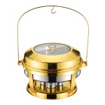 Chafing Dish Set Supplier - 20L Gold Hanging Commercial Buffet Equipment
